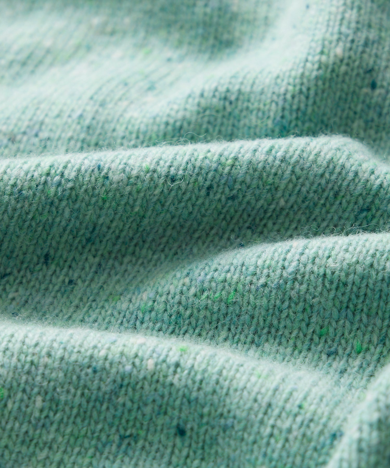 Donegal Crewneck Sweater in Pale Mint - Image 3