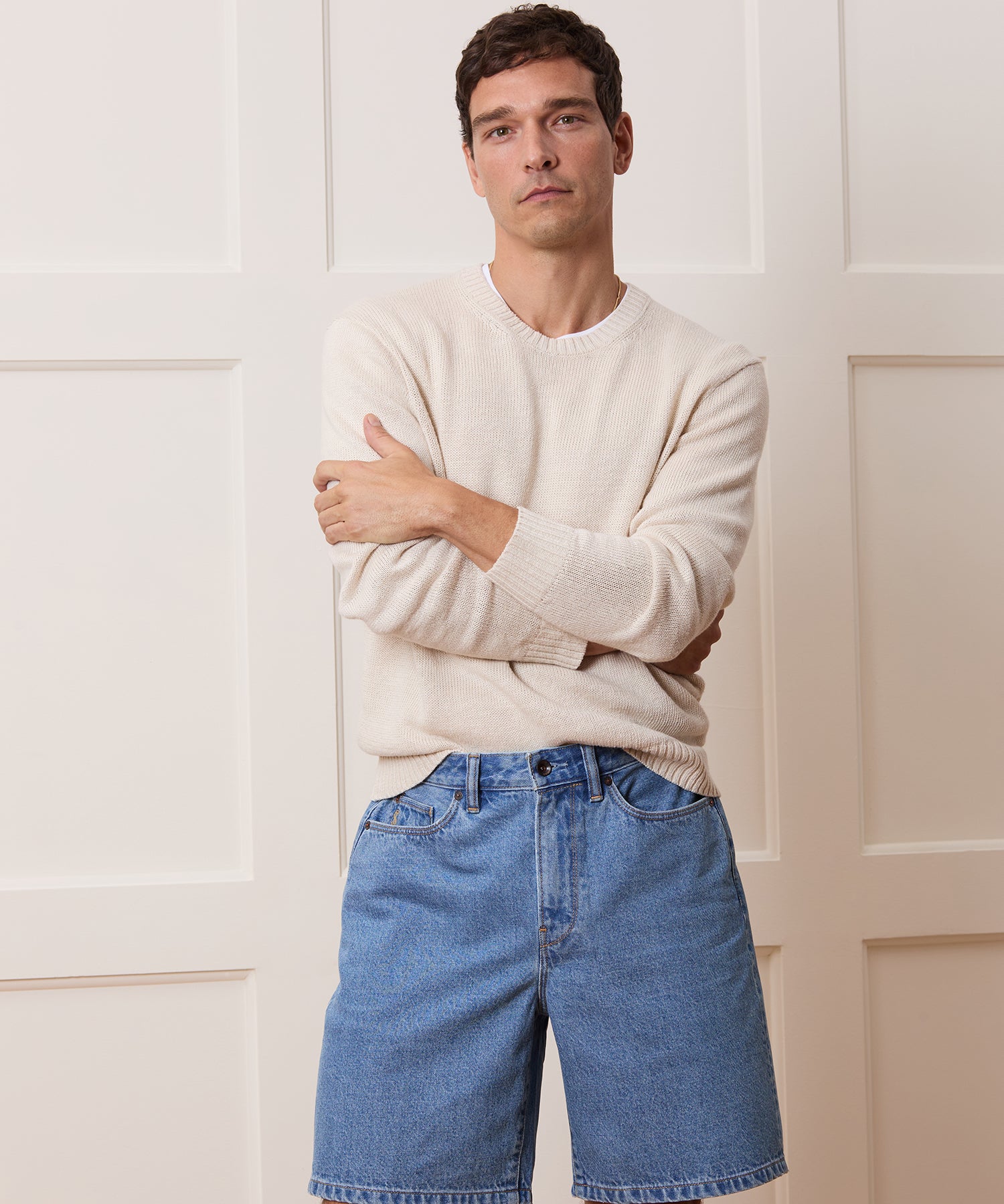 Linen Crewneck Sweater - Image 2