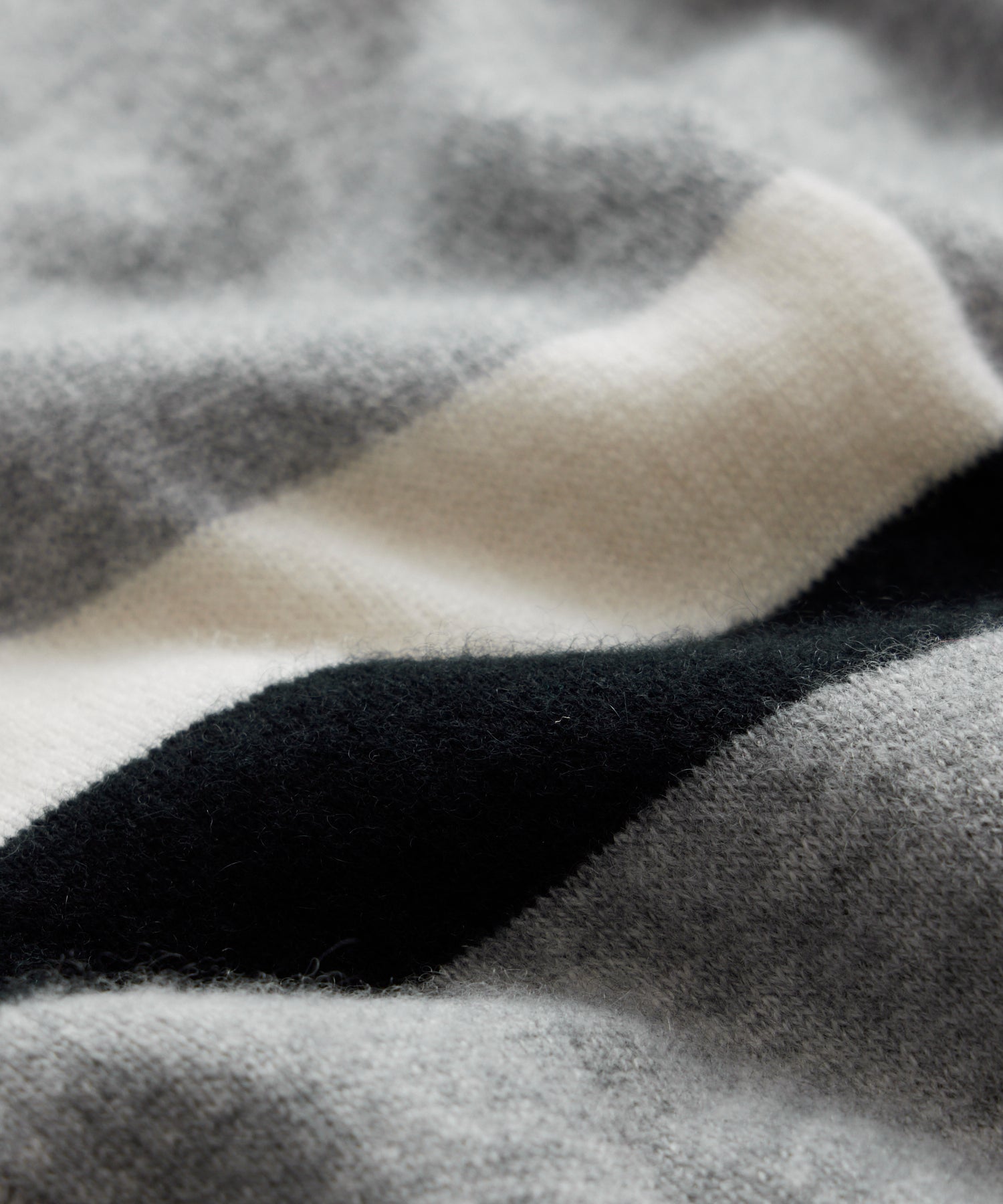 Arm Stripe Cashmere Sweatshirt in Grey Heather - Image 2