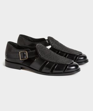 Jacques Solovi??re Franck Raffia Fisherman Sandal