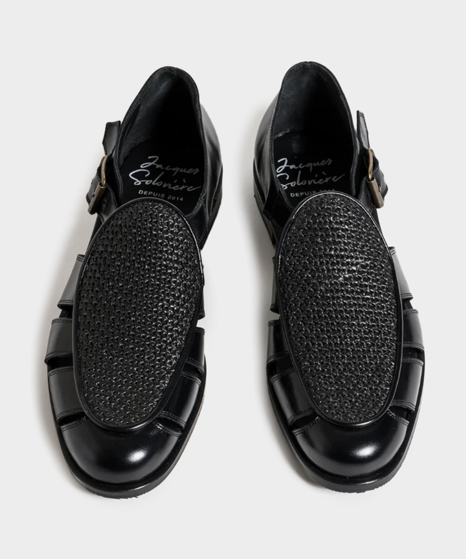 Jacques Solovi??re Franck Raffia Fisherman Sandal - Image 2