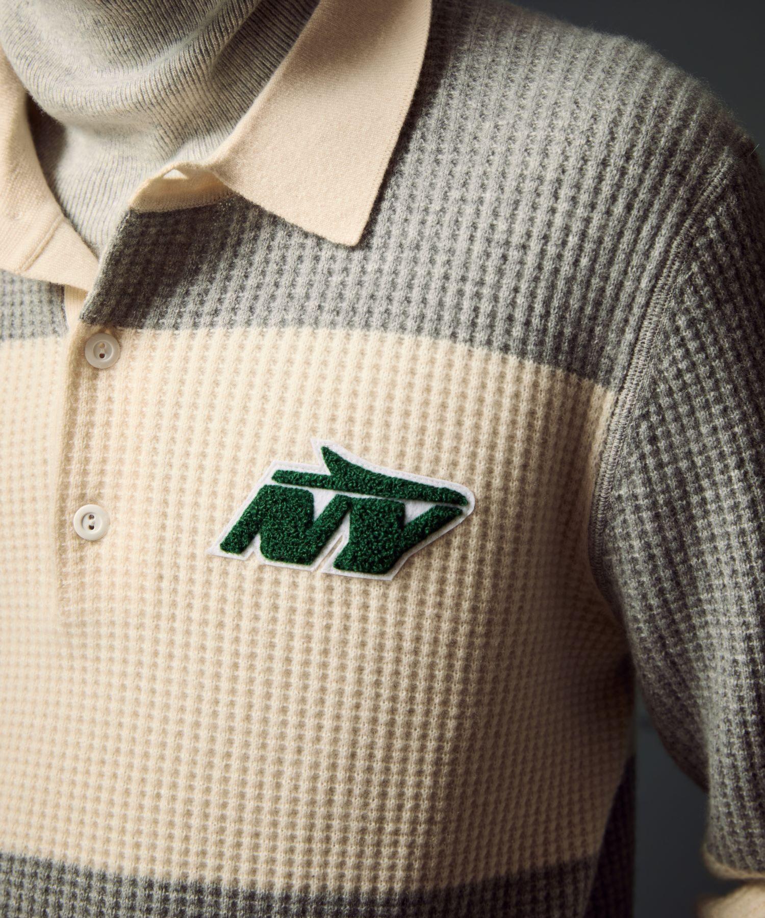 Todd Snyder by Fanatics for NFL Jets Cashmere Rugby Sweater - Image 3