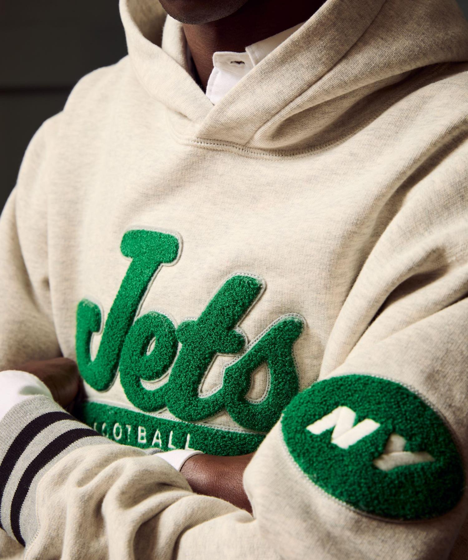 Todd Snyder by Fanatics for NFL Jets Oversized Fleece Hoodie - Image 4