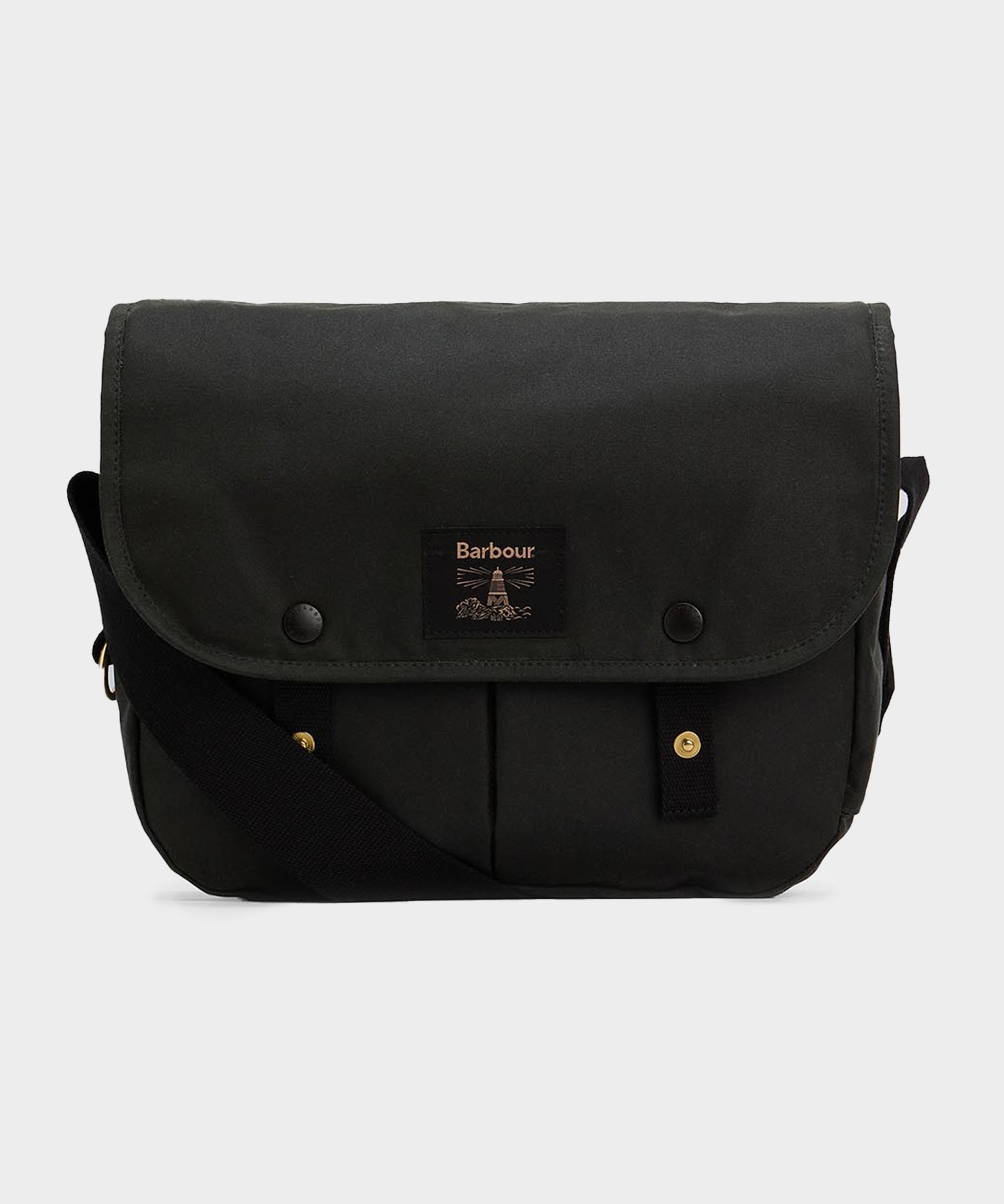 Barbour Field Waxed Riever Crossbody Bag in Sage