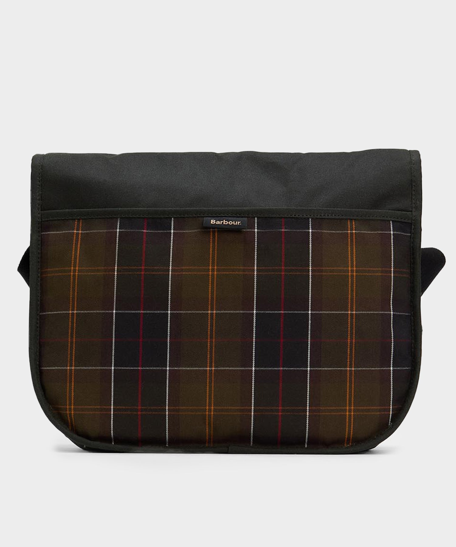 Barbour Field Waxed Riever Crossbody Bag in Sage - Image 4