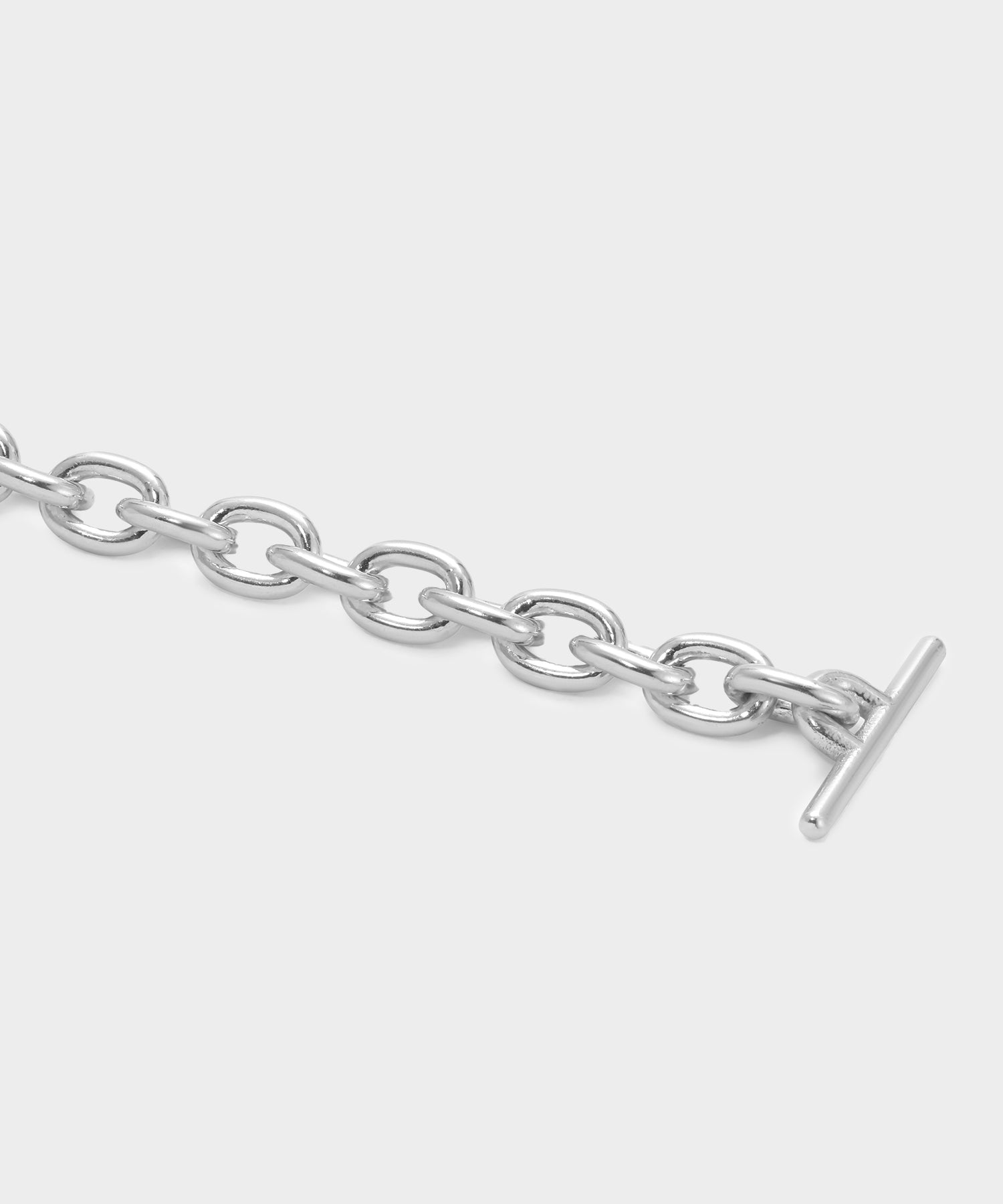 Maor Sterling Silver Plaun Link Necklace - Image 3