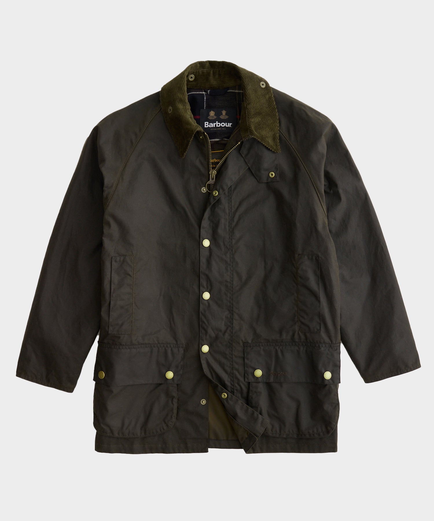 Barbour Anniversary Beaufort Wax Jacket in Olive - Image 2