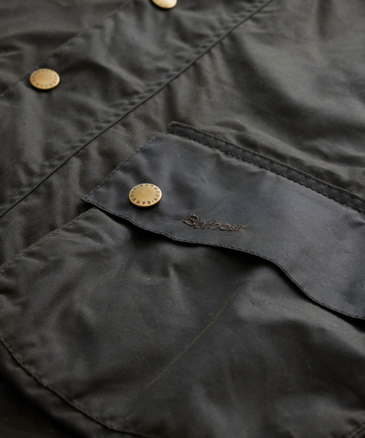Barbour Anniversary Beaufort Wax Jacket in Olive - Image 4
