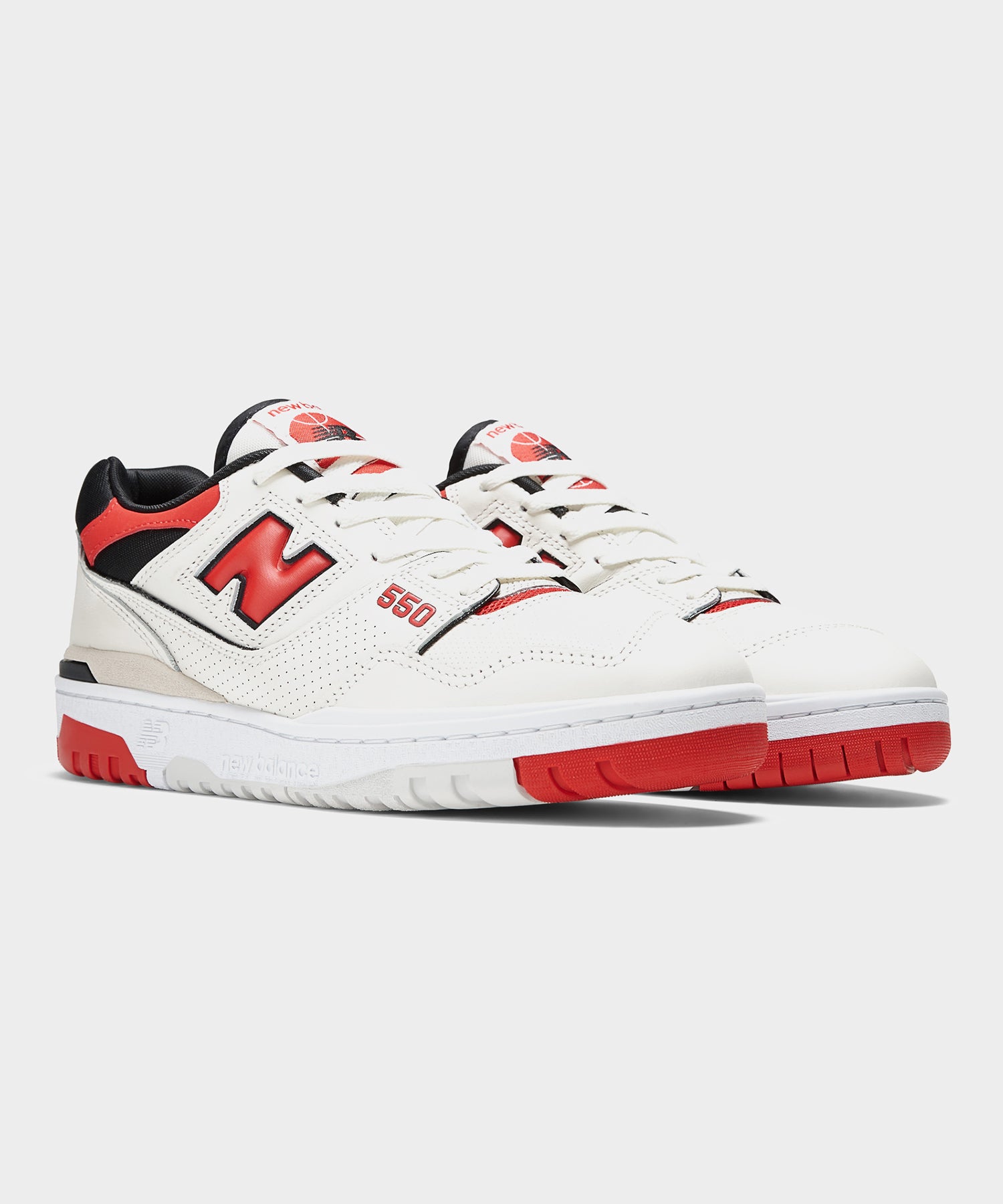 New Balance 550 in True Red and Black - Image 3