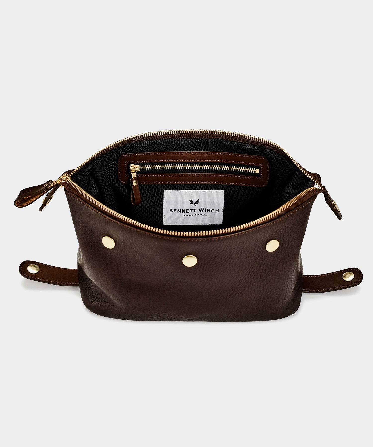 Bennett Winch Leather Washbag - Image 4