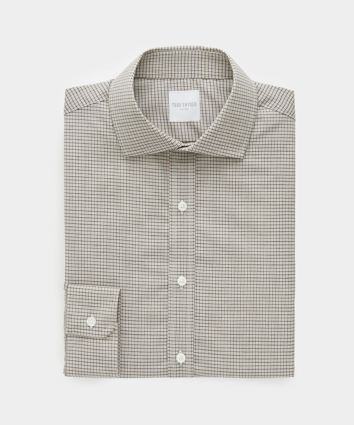 Brown Tattersall Merino Dress Shirt
