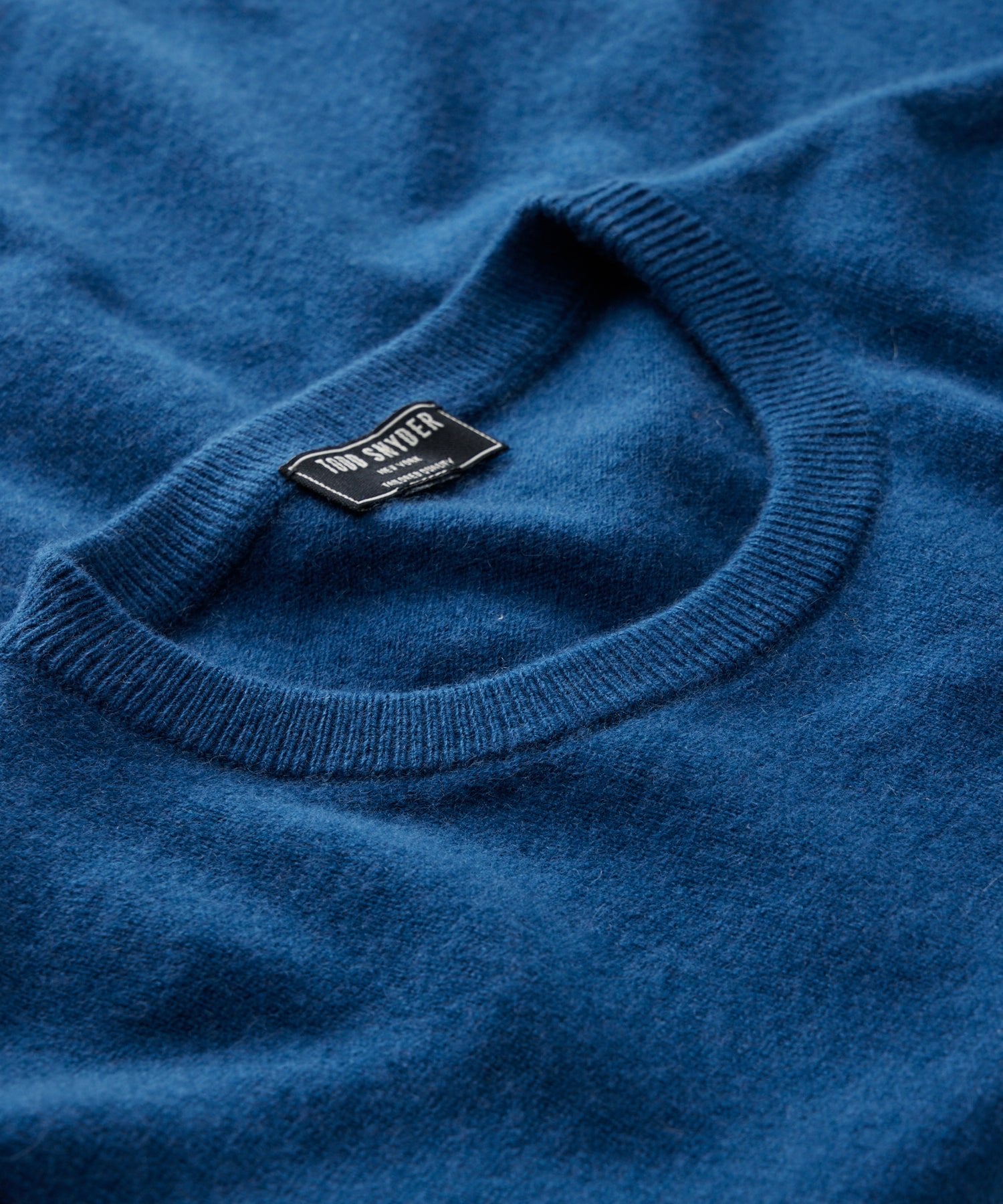Cashmere Crewneck in Dark Teal - Image 3