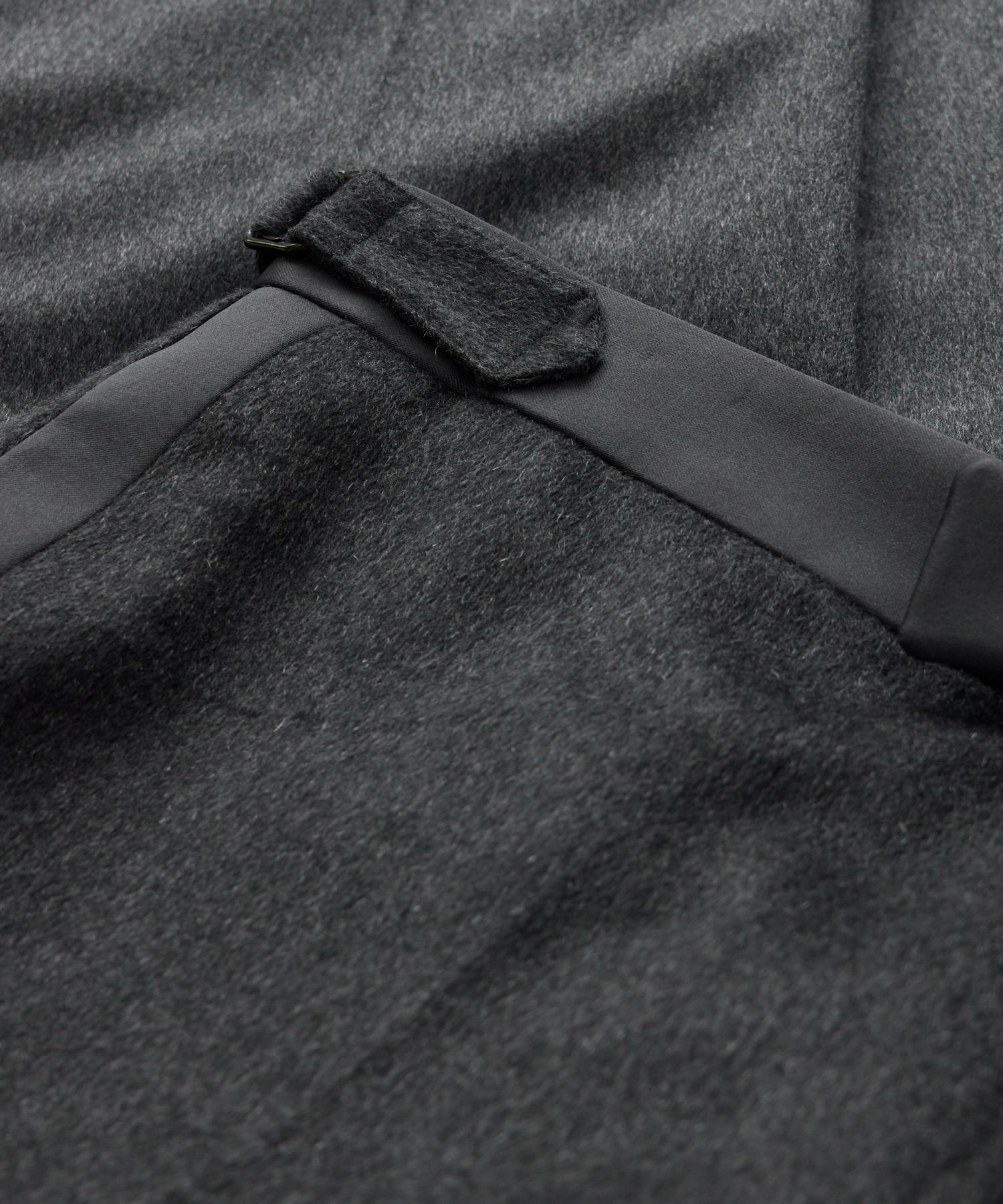 Slim Italian Cashmere Tuxedo Trouser - Image 6