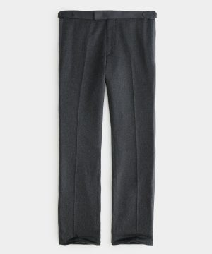 Slim Italian Cashmere Tuxedo Trouser