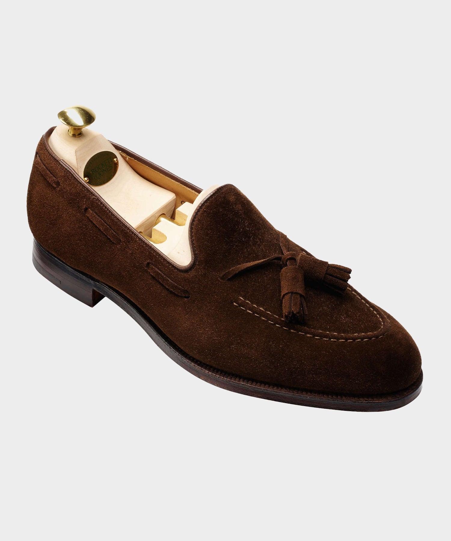 Crockett & Jones Cavendish Loafer in Dark Brown Suede - Image 4