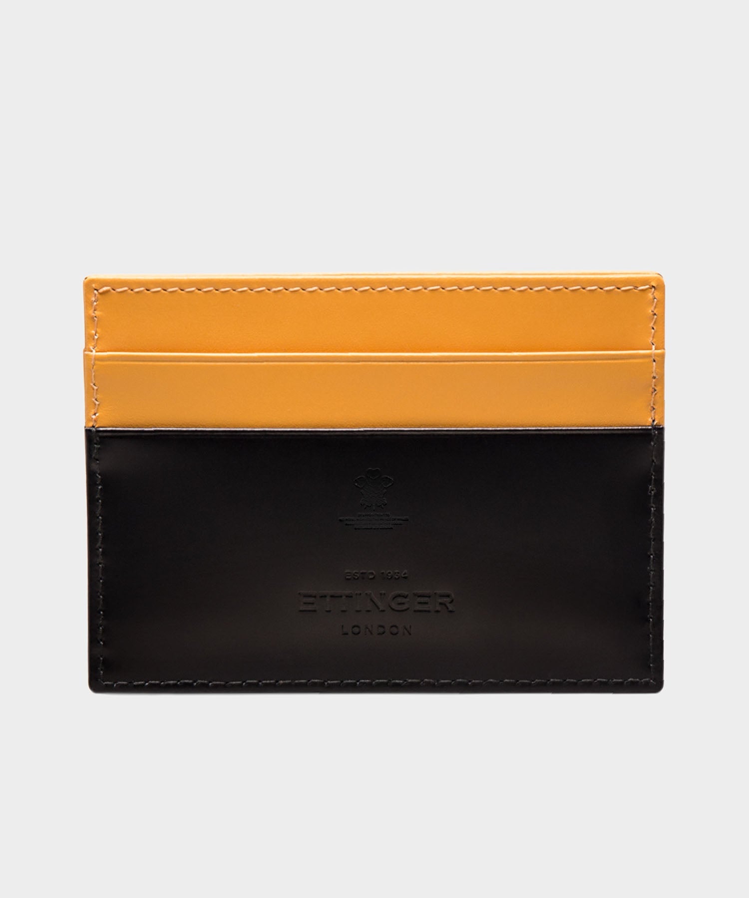 Ettinger Bridle Hide Flat Credit Card Case in Black