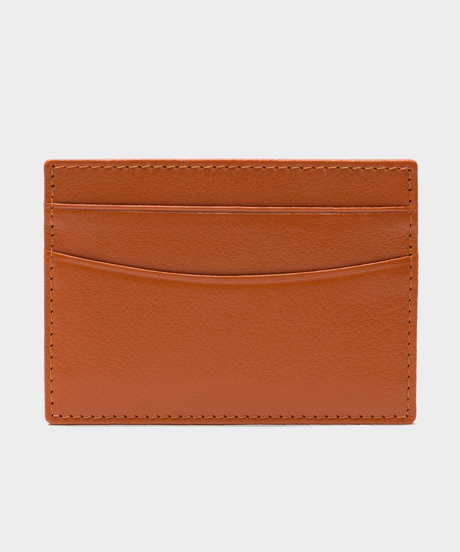 Ettinger Capra Flat Credit Card Case in Tan - Image 2