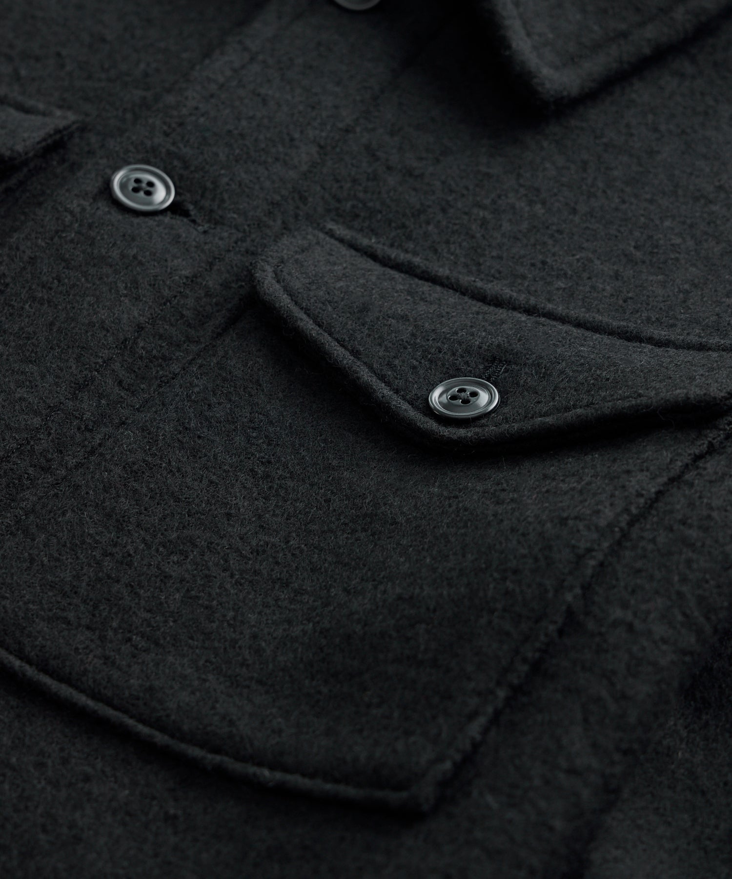 Italian CPO Shirt Jacket in Black - Image 6
