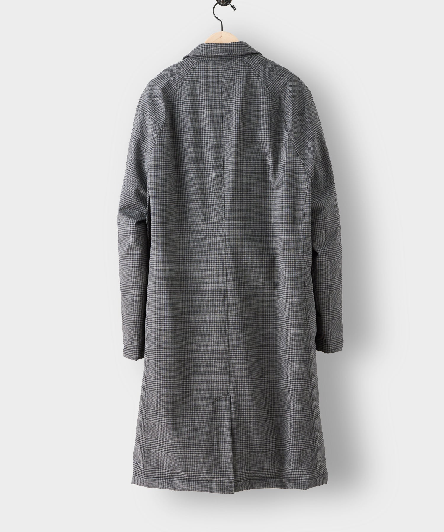 Italian Down Balmacaan in Grey Glenplaid - Image 8