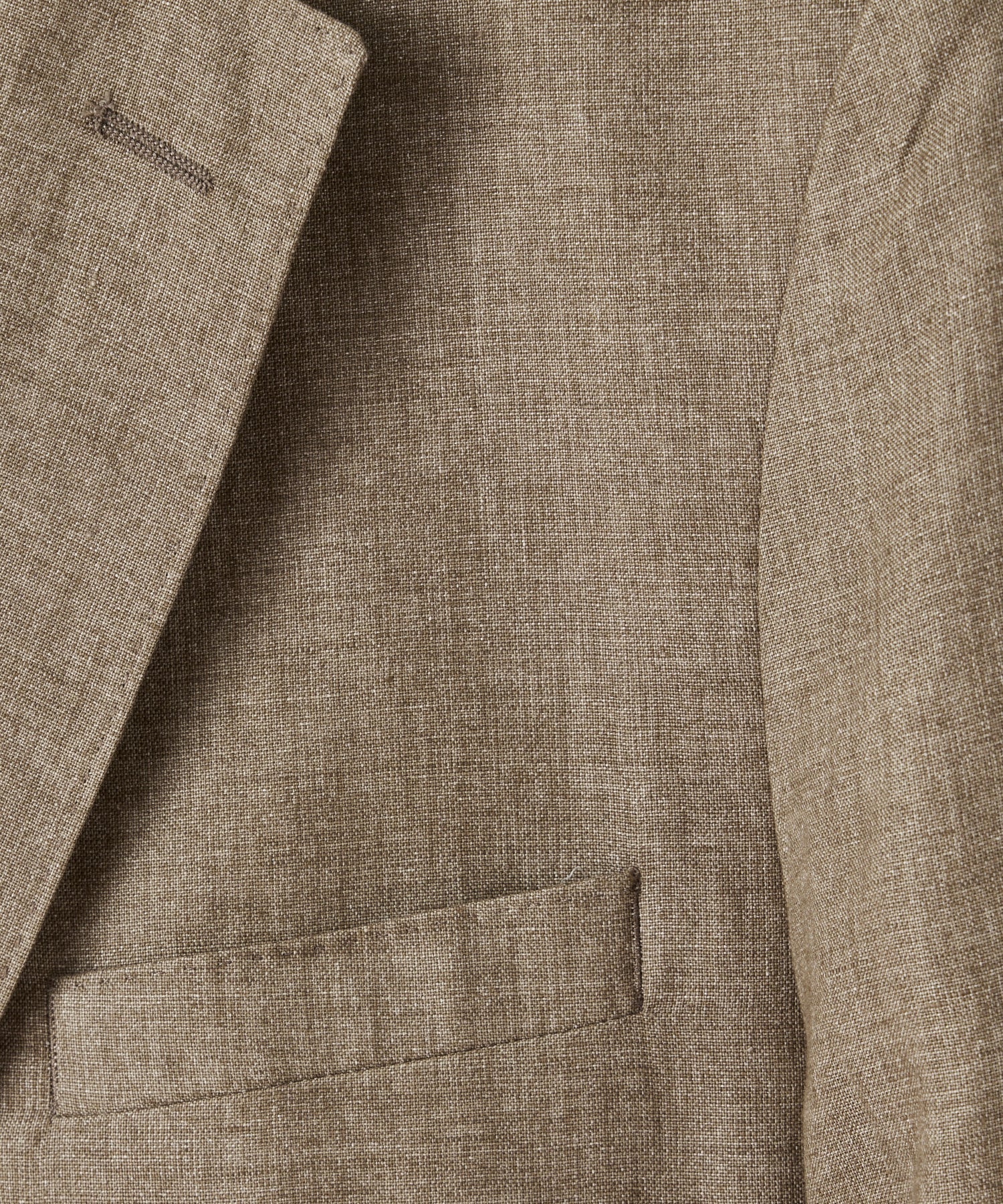 Italian Linen Sutton Jacket in Safari Tan - Image 3