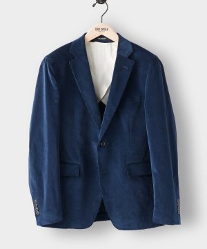 Italian Corduroy Sutton Jacket in Navy