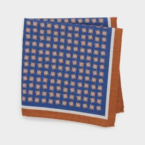 Italian Pocket Square in Quad Motif