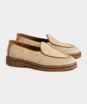 Jacques Solovi??re Lex Loafer in Raffia