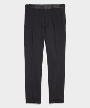 Slim Italian Wool Tuxedo Trouser