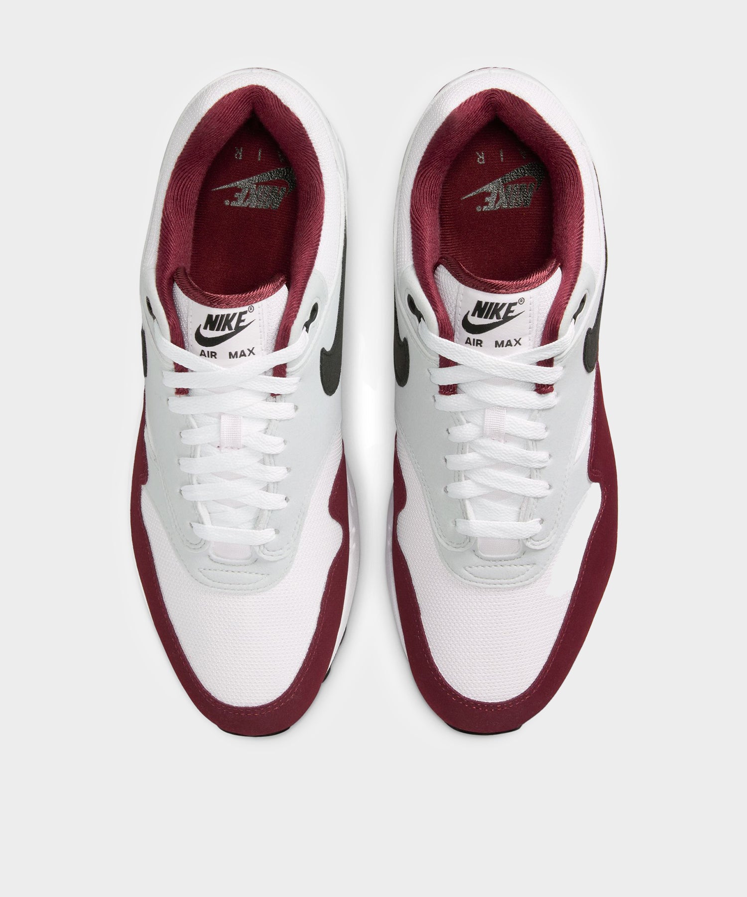 Nike Air Max 1 White / Dark Team Red - Image 4