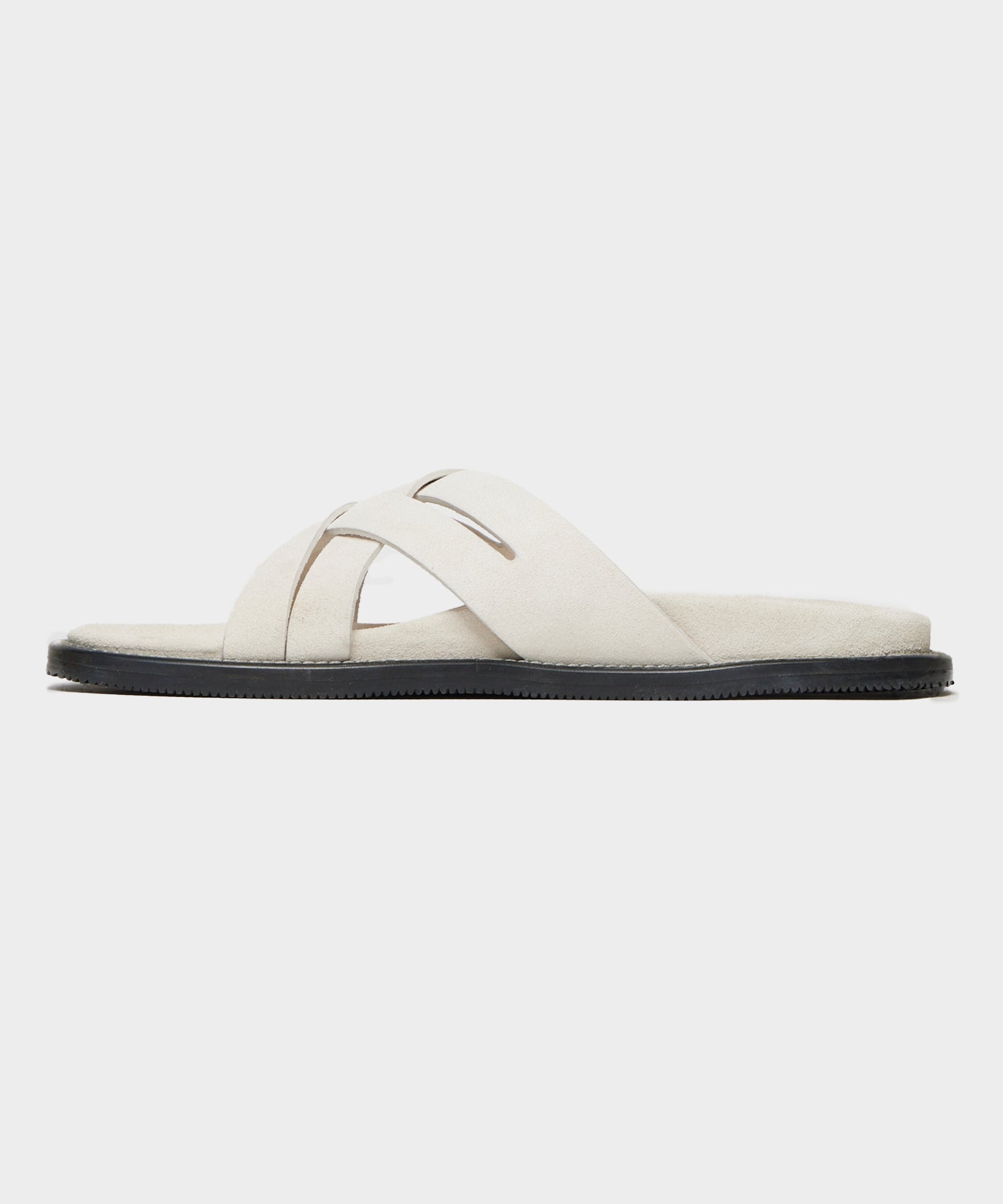 Nomad Suede Multi-Cross Sandal in Ivory - Image 4