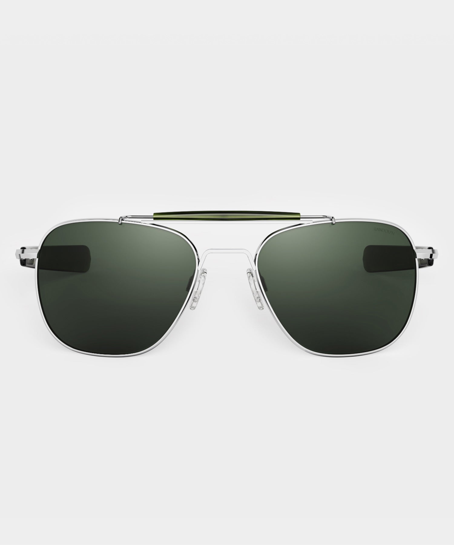 Randolph Glass Polarized Sunglasses AGX in Bright Chrome Silver - Image 2