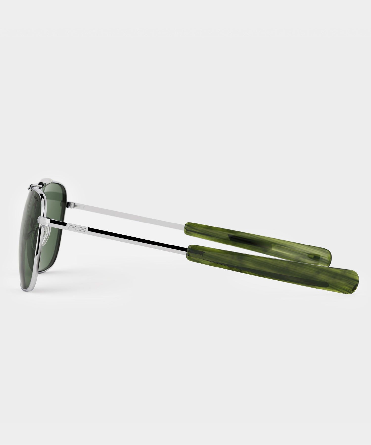 Randolph Glass Polarized Sunglasses AGX in Bright Chrome Silver - Image 3