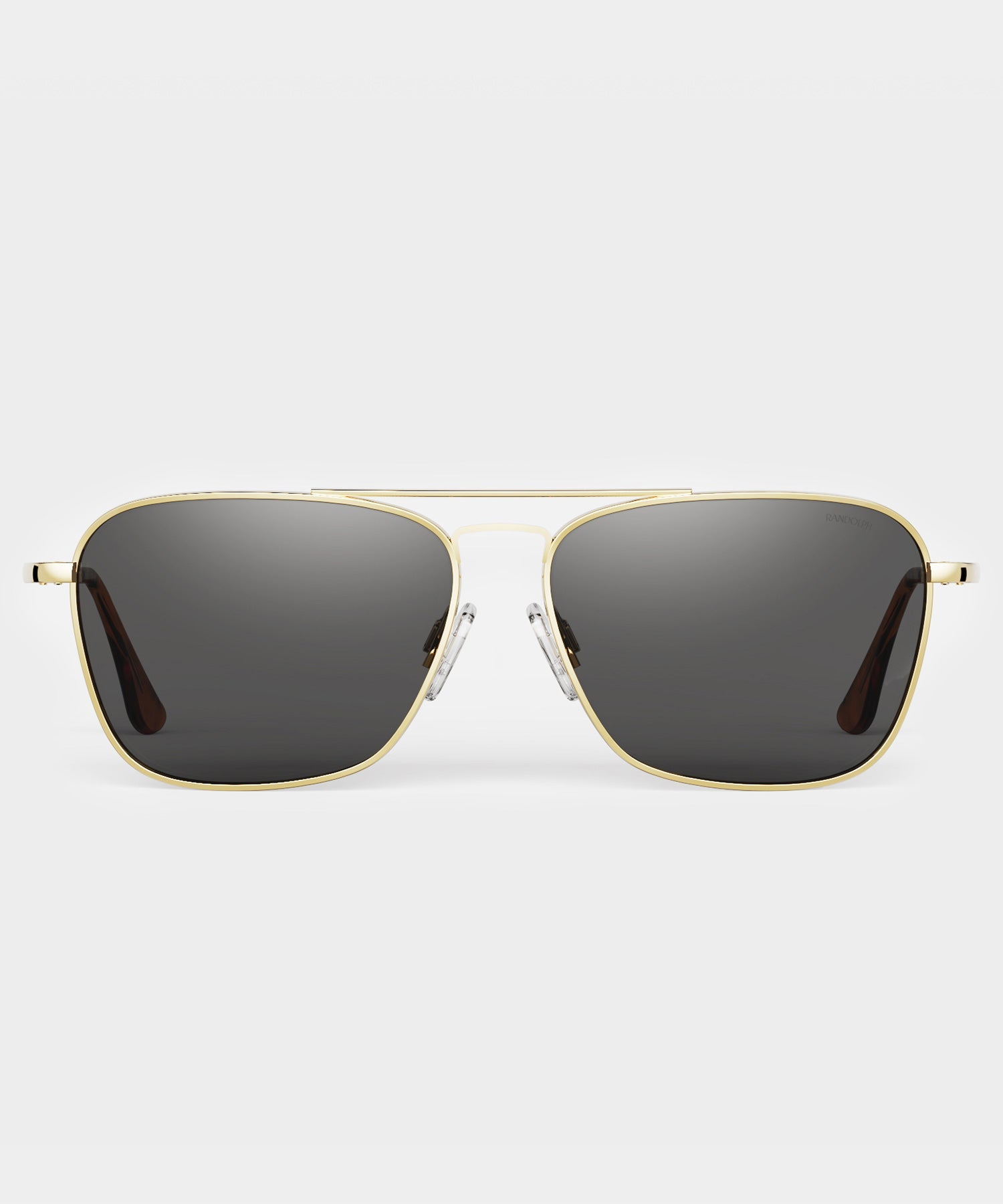 Randolph Skytec Glass Polarized Sunglasses in American Grey & 23k Gold - Image 2