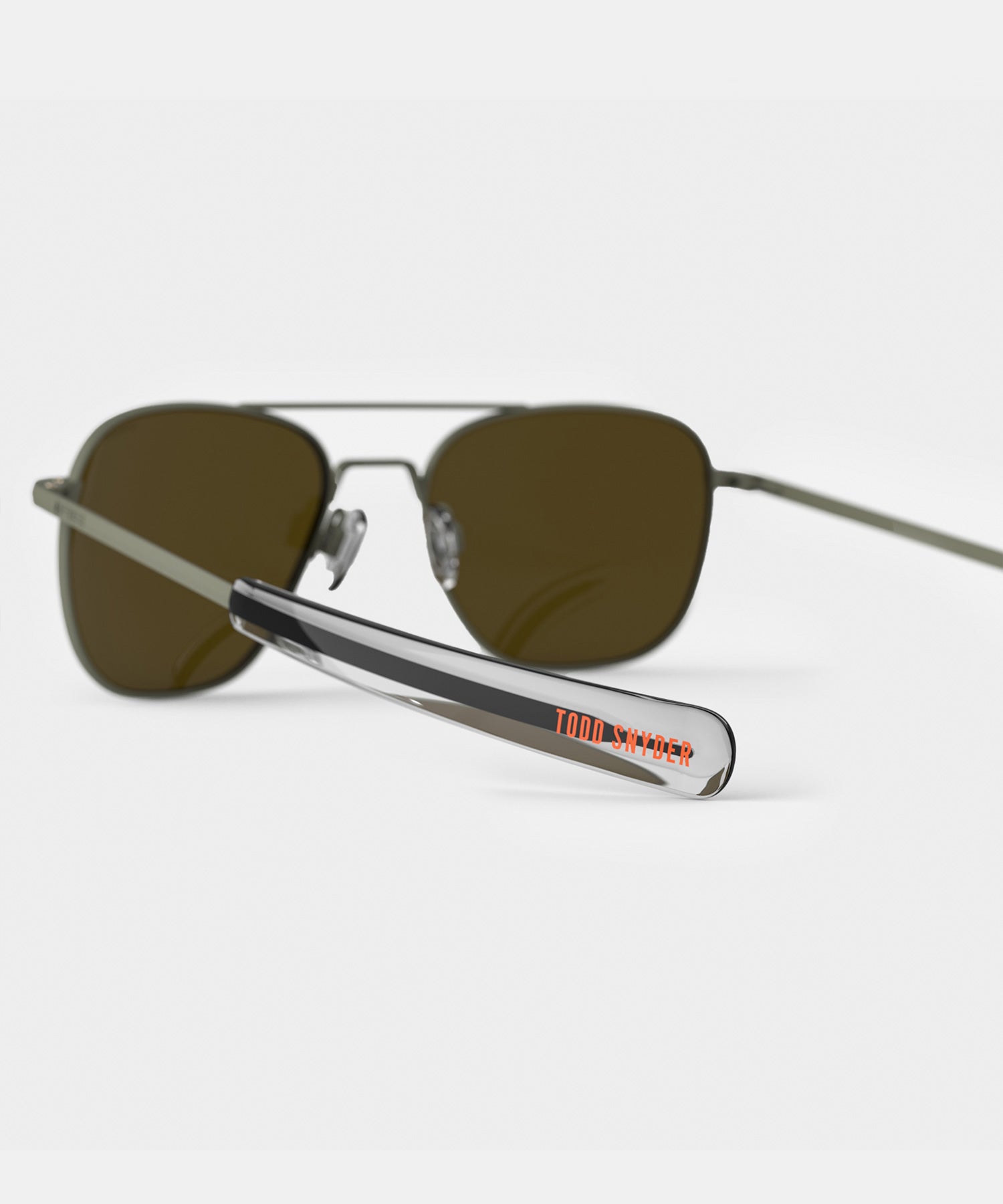 Randolph x Todd Snyder Aviator in Military Olive 58 MM - Image 6