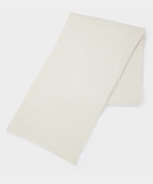 Recycled Cashmere Half Cardigan Stitch Scarf