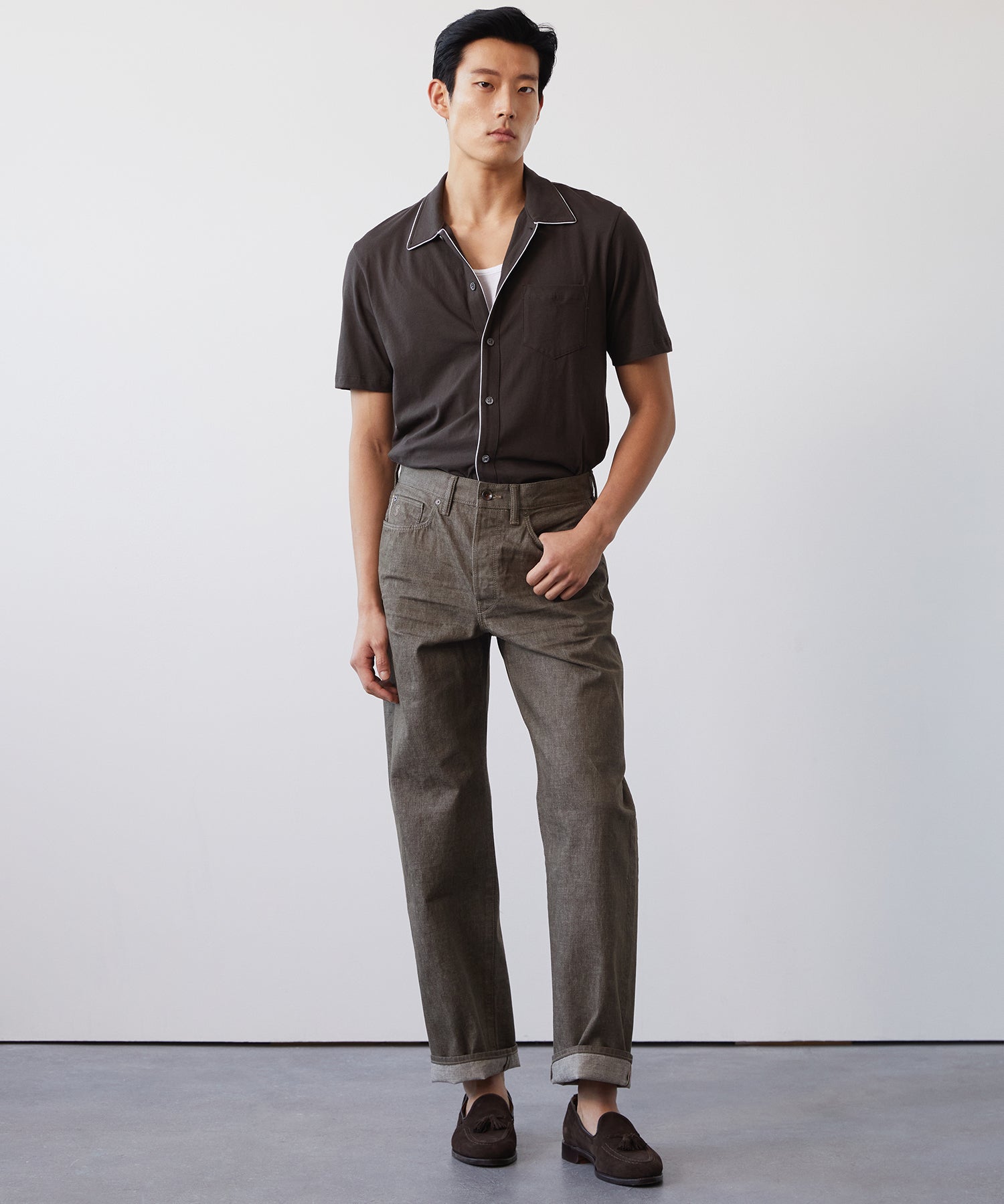 Relaxed Lightweight Japanese Selvedge Jean in Whiskey - Image 3