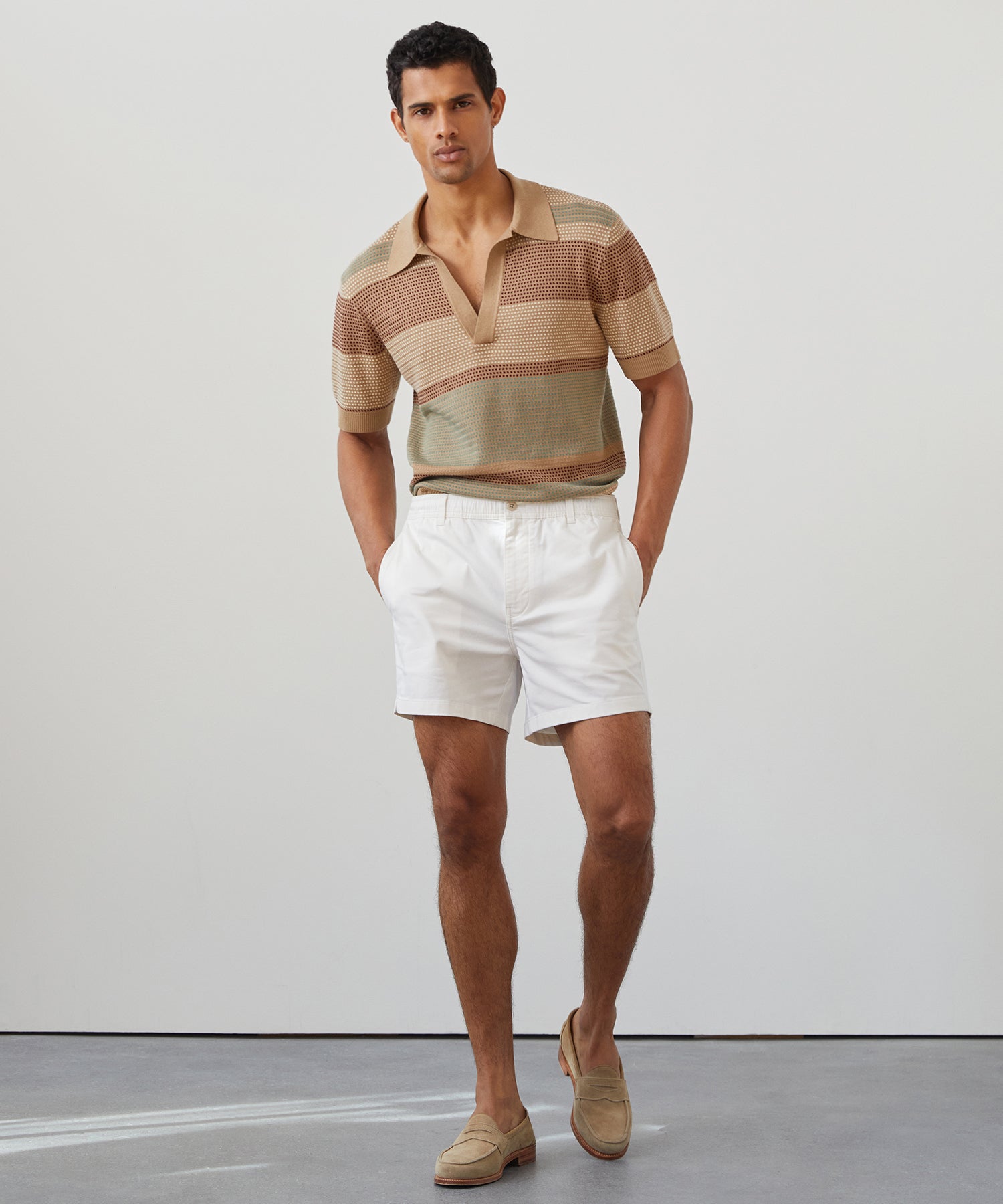 Relaxed Silk-Cotton Montauk Sweater Polo - Image 4