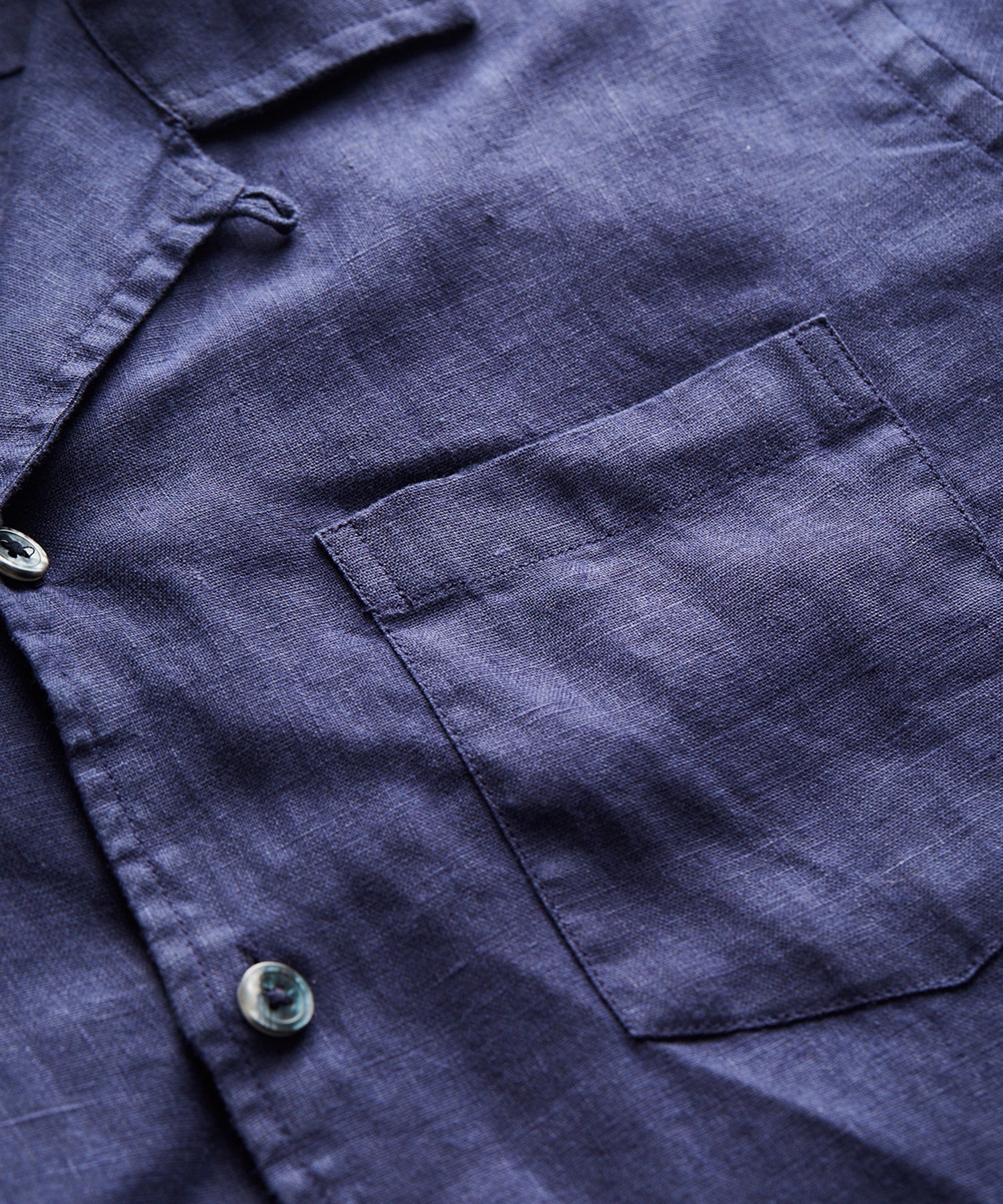 Sea Soft Irish Linen Camp Collar Shirt - Image 3