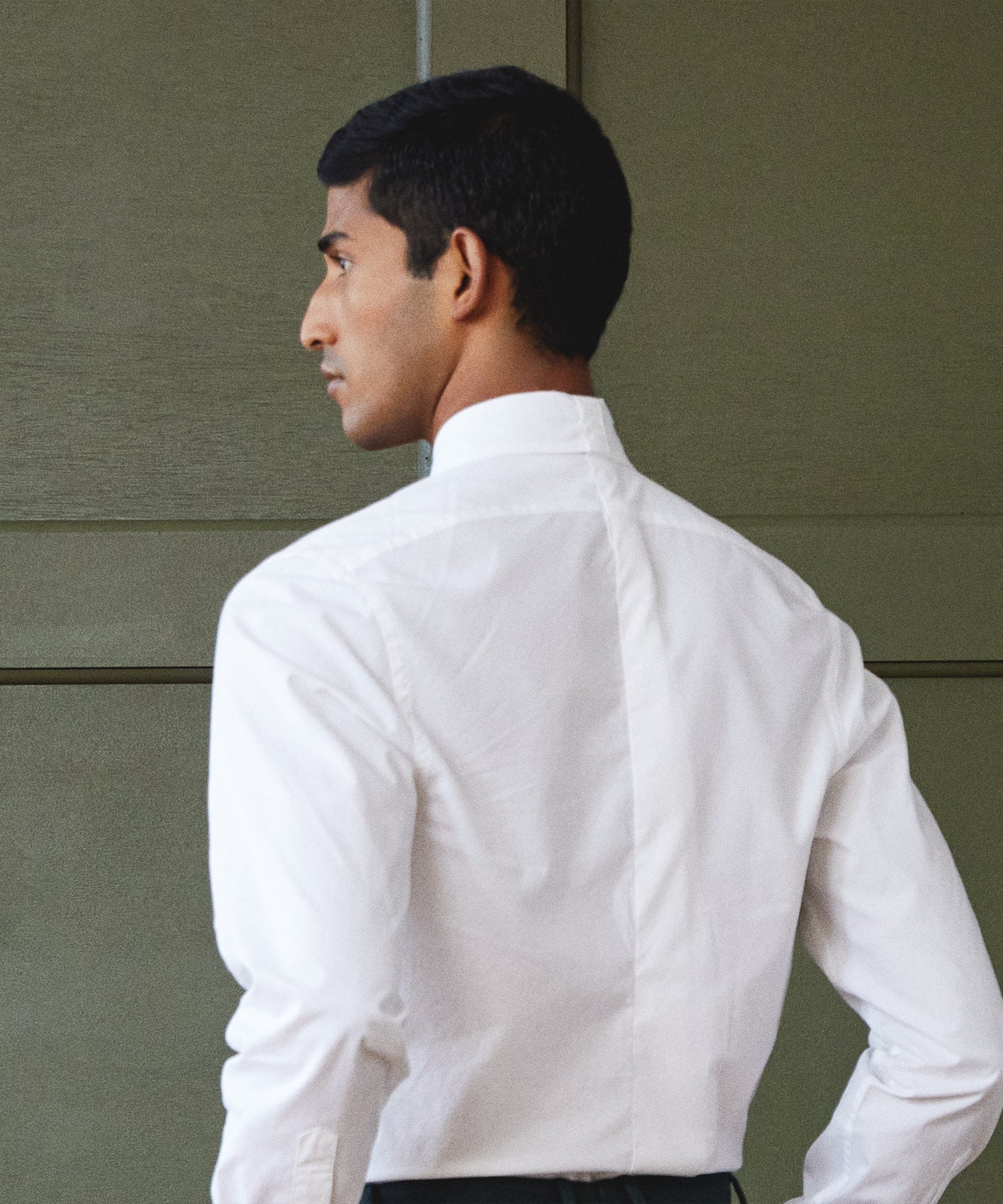 Slim Fit Favorite Poplin Shirt in White - Image 3