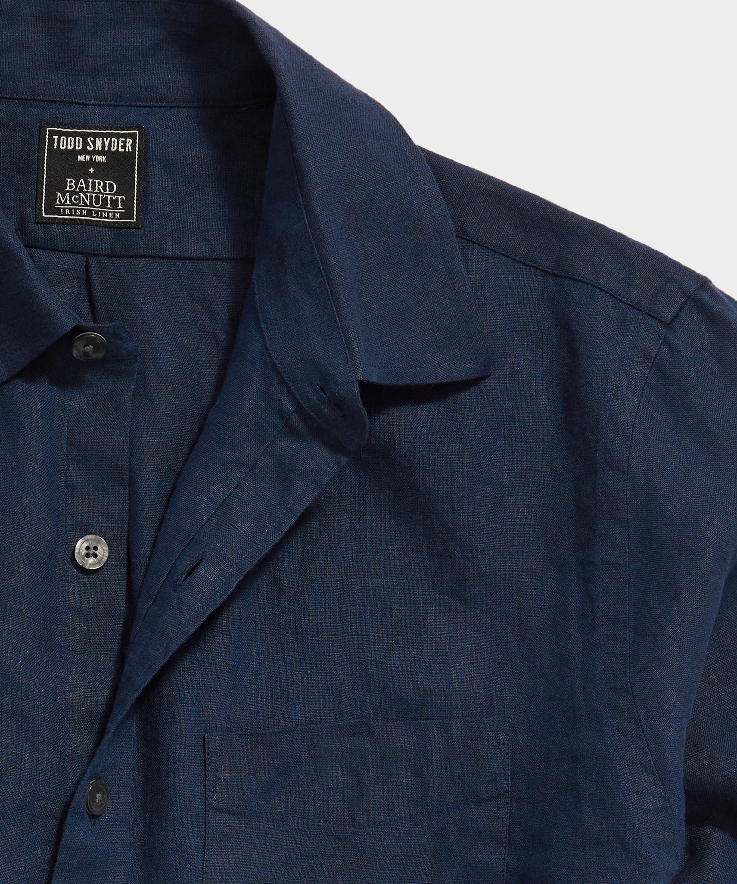 Slim Sea Soft Irish Linen Point Collar Shirt - Image 6