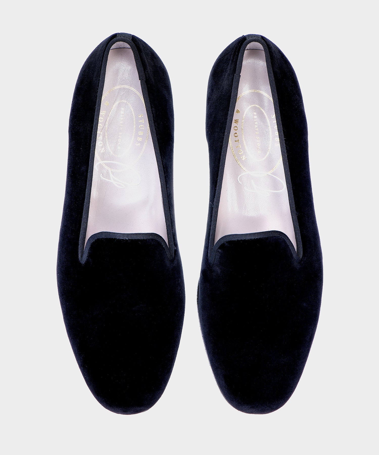 Stubbs & Wootton Black Velvet Slippers - Image 3