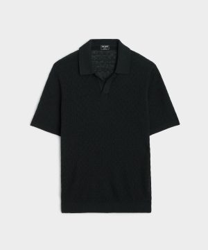 Textured Linen Montauk Sweater Polo