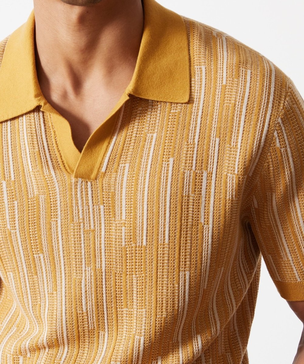Textured Silk-Cotton Montauk Sweater Polo - Image 4