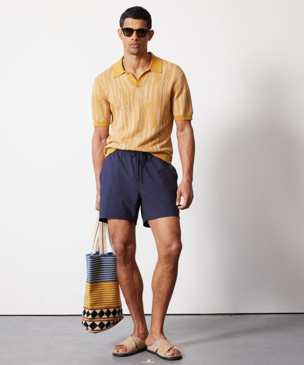Textured Silk-Cotton Montauk Sweater Polo - Image 2