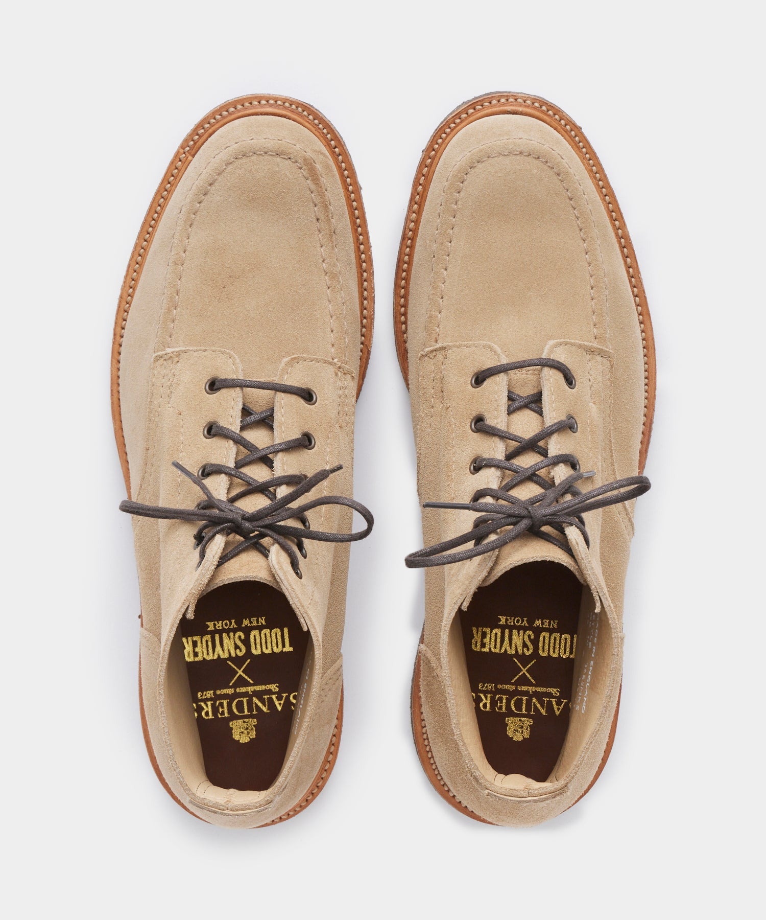 Todd Snyder x Sanders Apron Suede Boot - Image 3