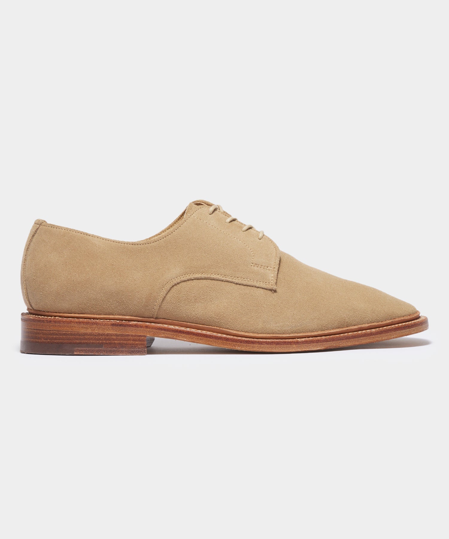Todd Snyder x Sanders Archie Unconstructed Lace-Up Suede Derby