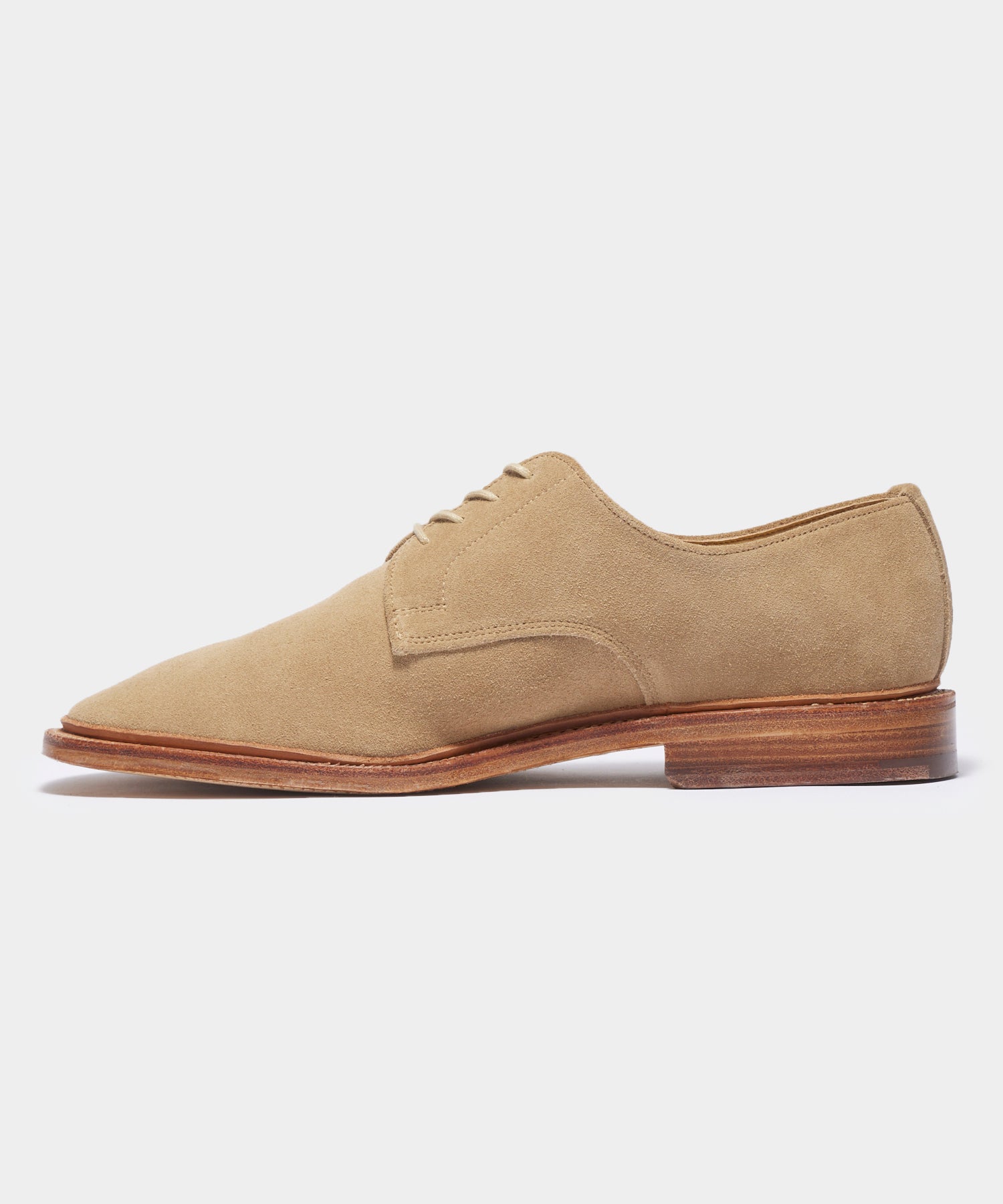 Todd Snyder x Sanders Archie Unconstructed Lace-Up Suede Derby - Image 4