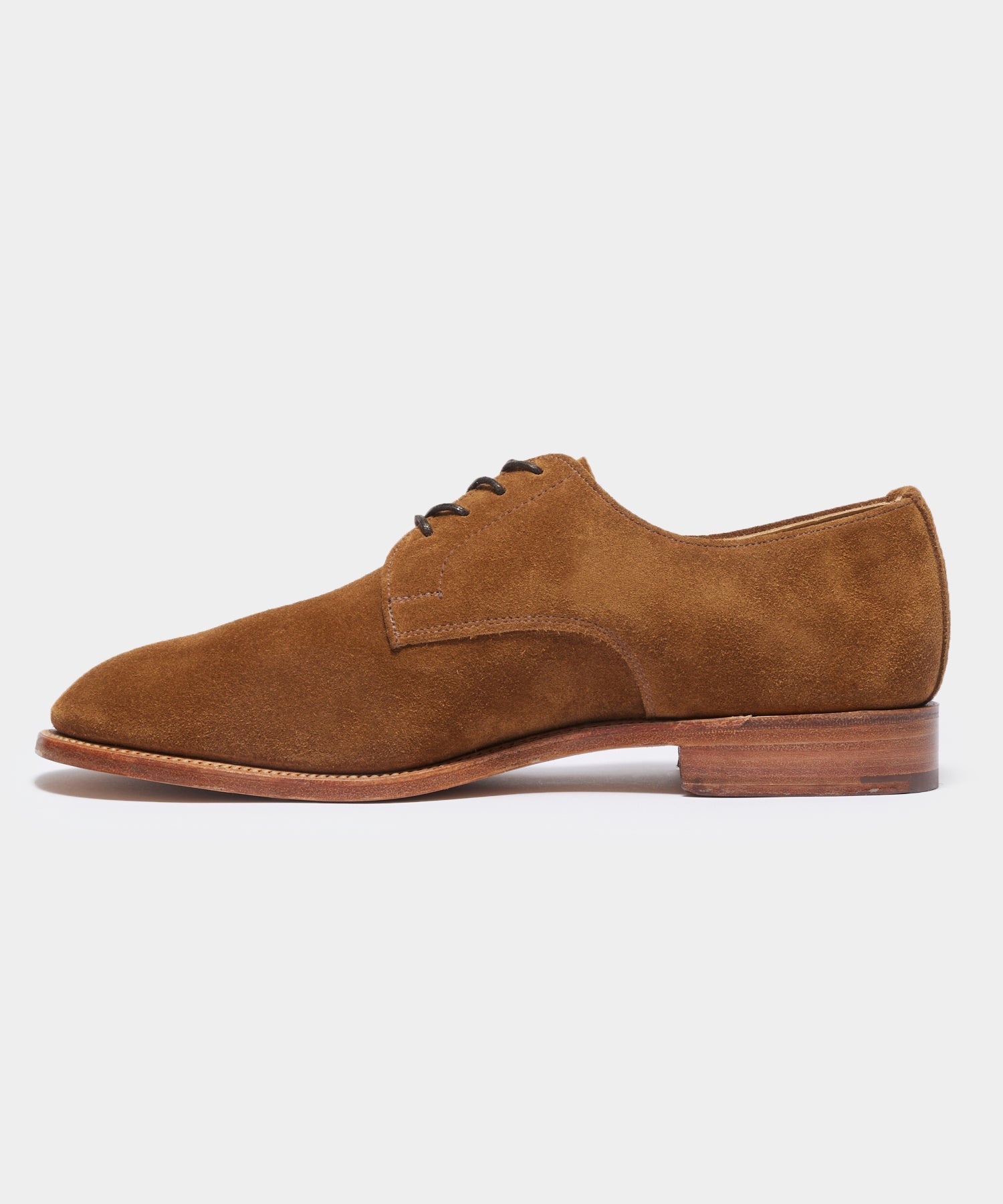 Todd Snyder x Sanders Archie Unconstructed Lace-Up Suede Derby - Image 3