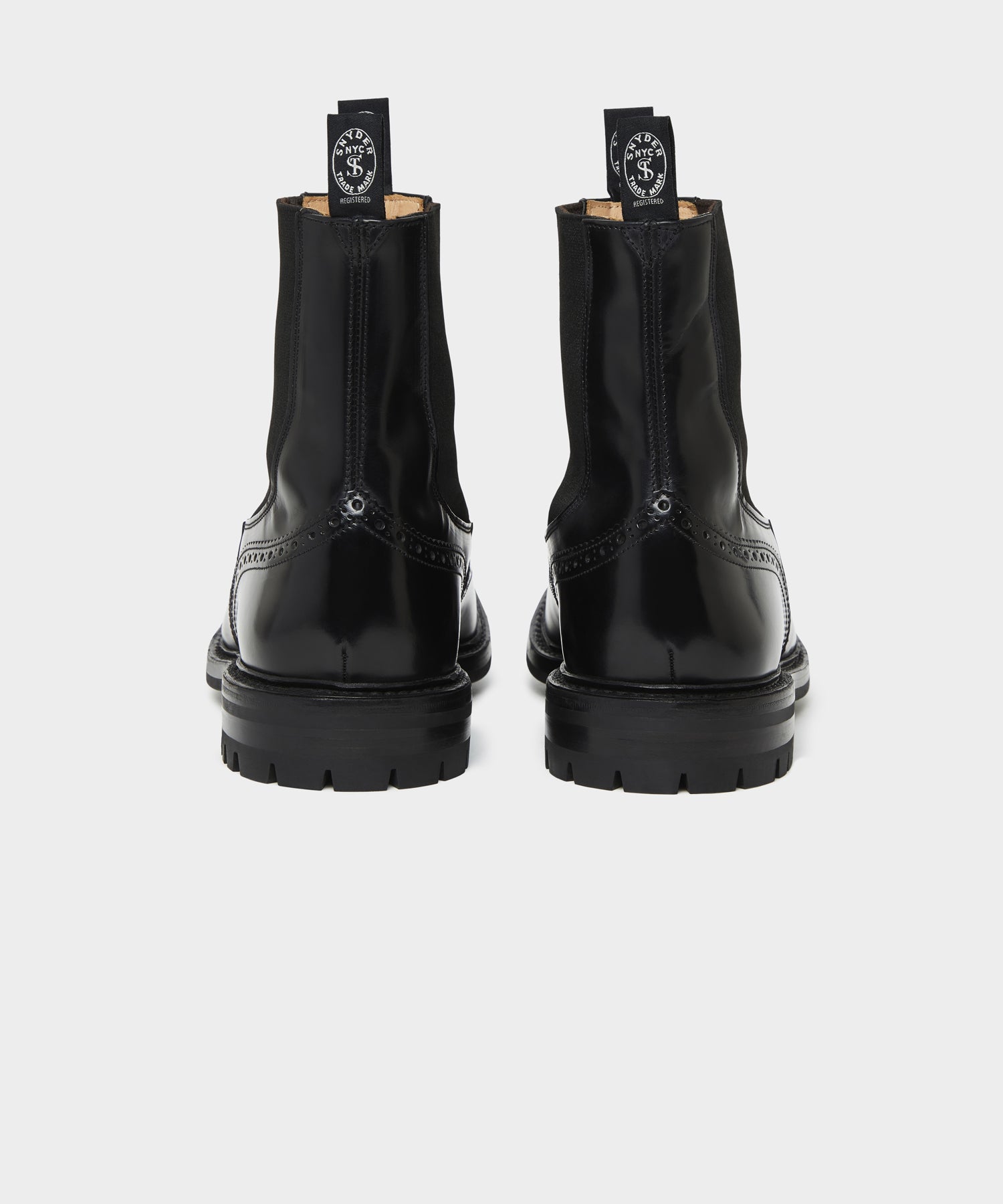 Todd Snyder x Tricker's Henry Wing Cap Chelsea Leather Boot - Image 6
