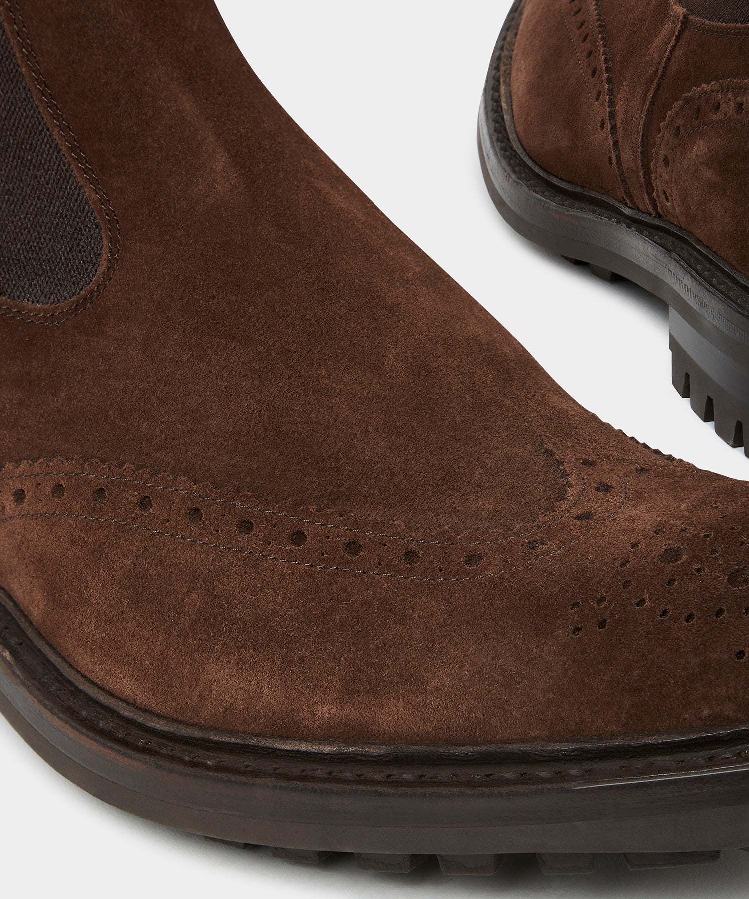 Todd Snyder x Tricker's Henry Wing Cap Chelsea Suede Boot - Image 5
